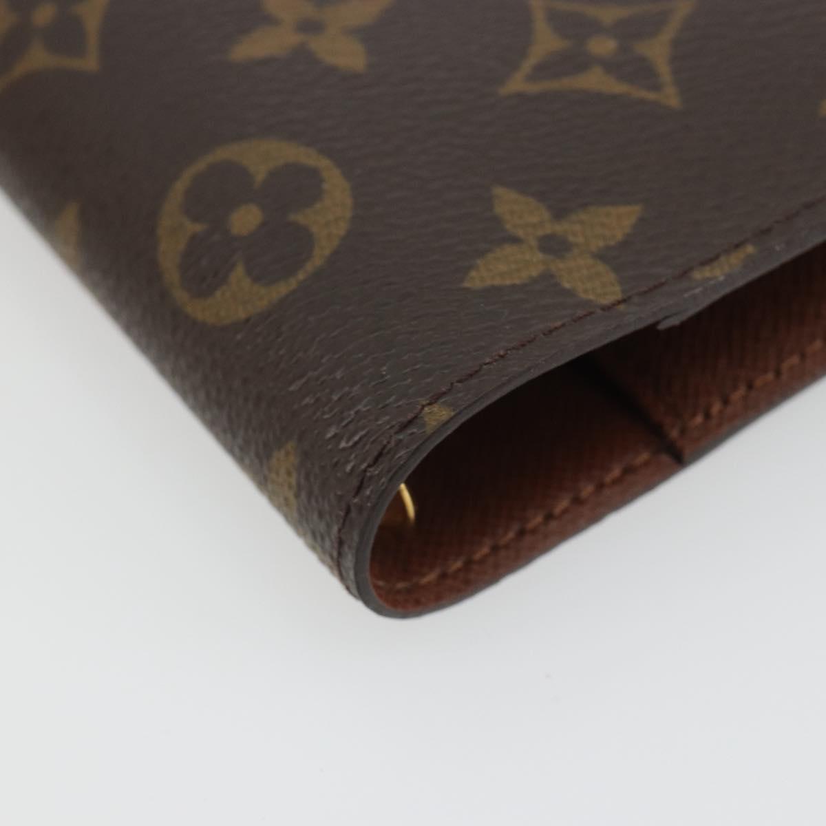 LOUIS VUITTON Monogram Agenda PM Day Planner Cover R20005 LV Auth 188657A