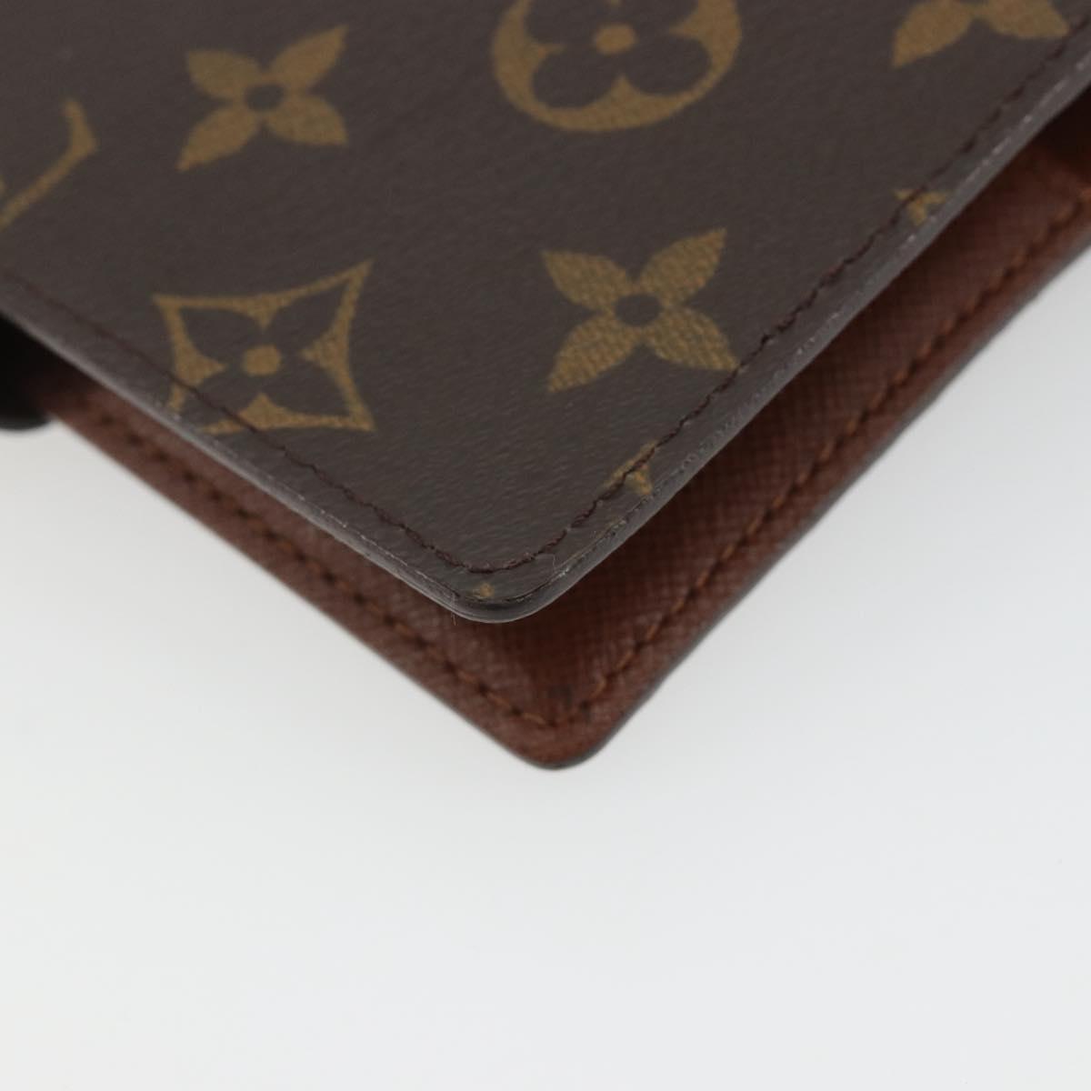 LOUIS VUITTON Monogram Agenda PM Day Planner Cover R20005 LV Auth 188657A