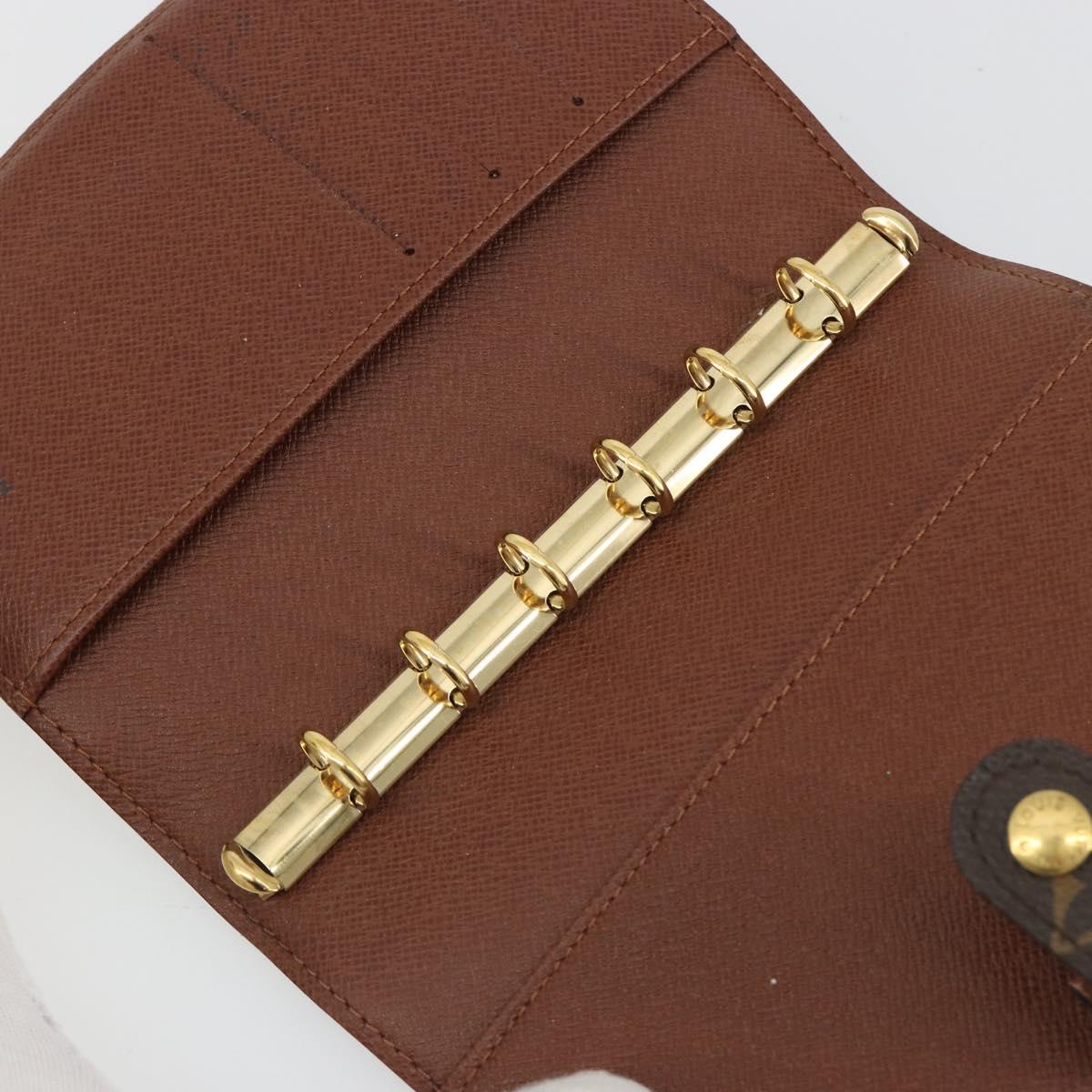 LOUIS VUITTON Monogram Agenda PM Day Planner Cover R20005 LV Auth 188657A