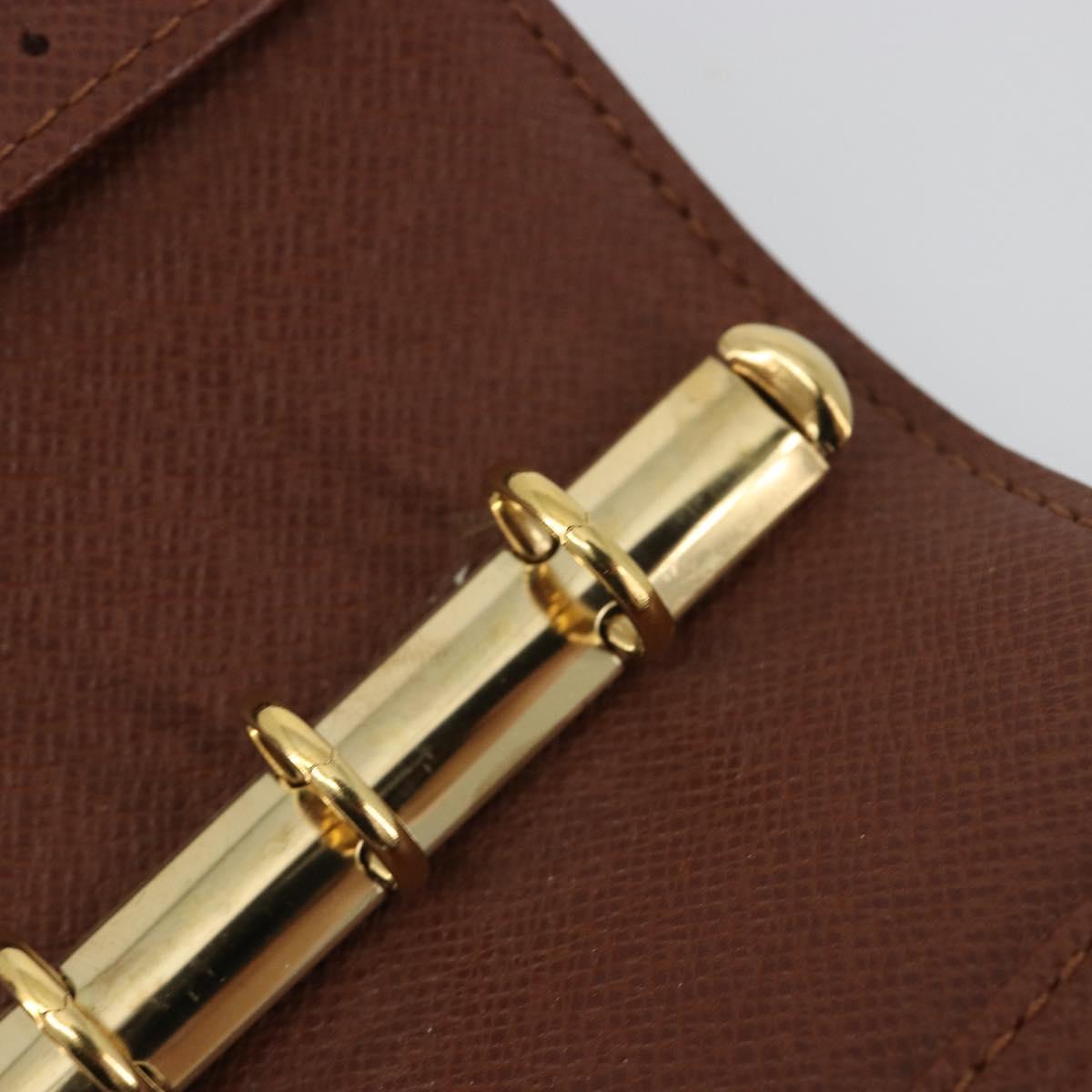 LOUIS VUITTON Monogram Agenda PM Day Planner Cover R20005 LV Auth 188657A