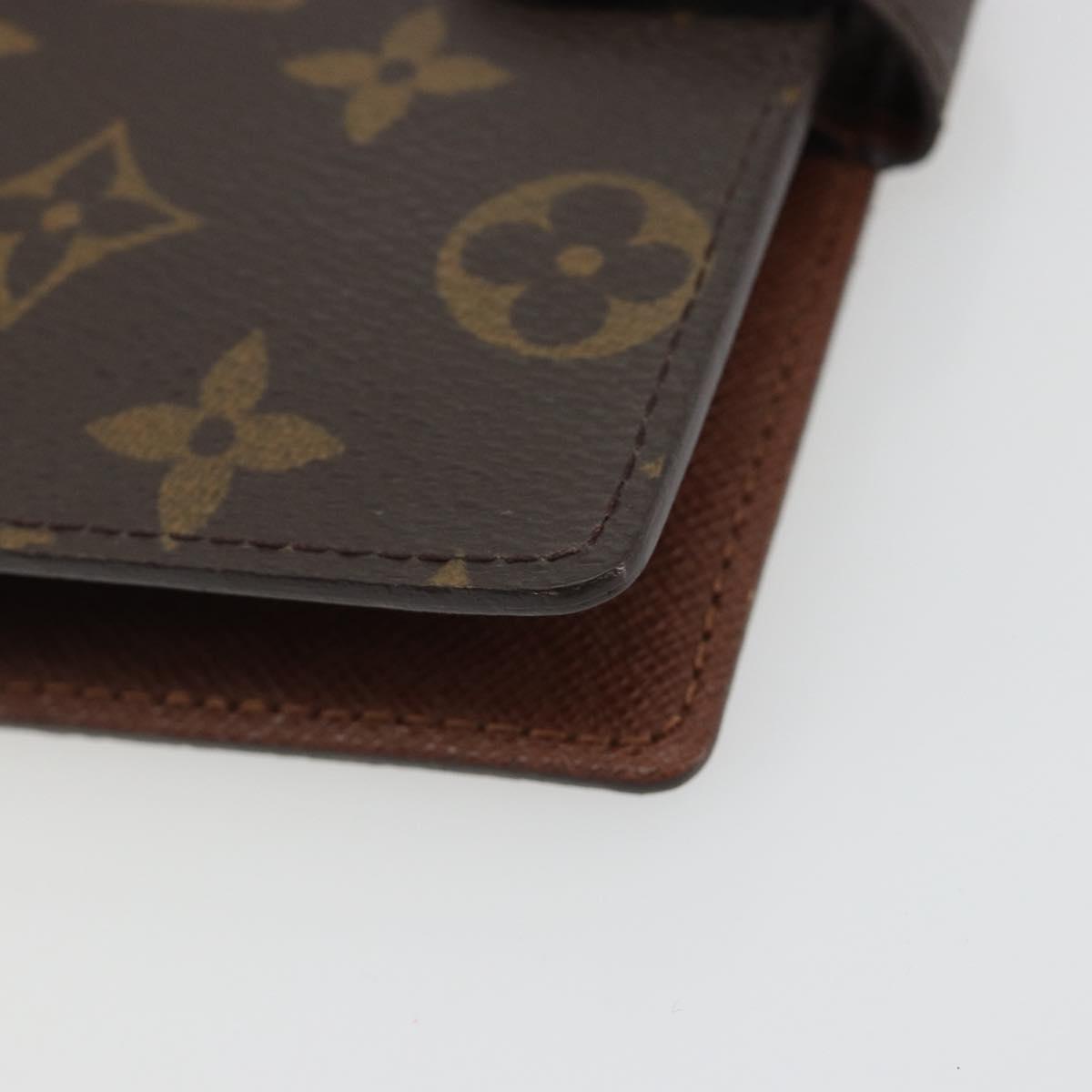 LOUIS VUITTON Monogram Agenda PM Day Planner Cover R20005 LV Auth 188657A