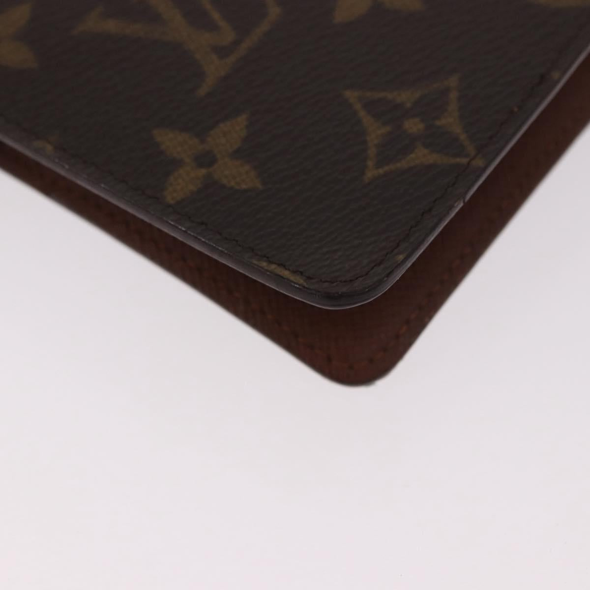 LOUIS VUITTON Monogram Agenda MM Day Planner Cover R20105 LV Auth 188671