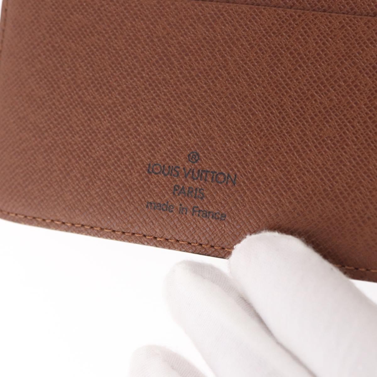 LOUIS VUITTON Monogram Agenda MM Day Planner Cover R20105 LV Auth 188671