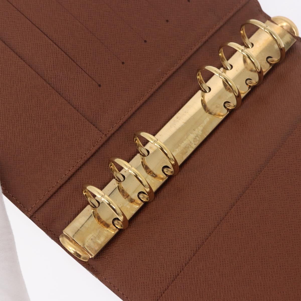 LOUIS VUITTON Monogram Agenda MM Day Planner Cover R20105 LV Auth 188671