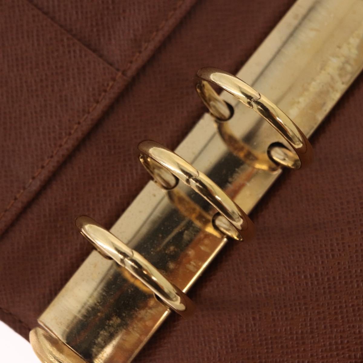 LOUIS VUITTON Monogram Agenda MM Day Planner Cover R20105 LV Auth 188671