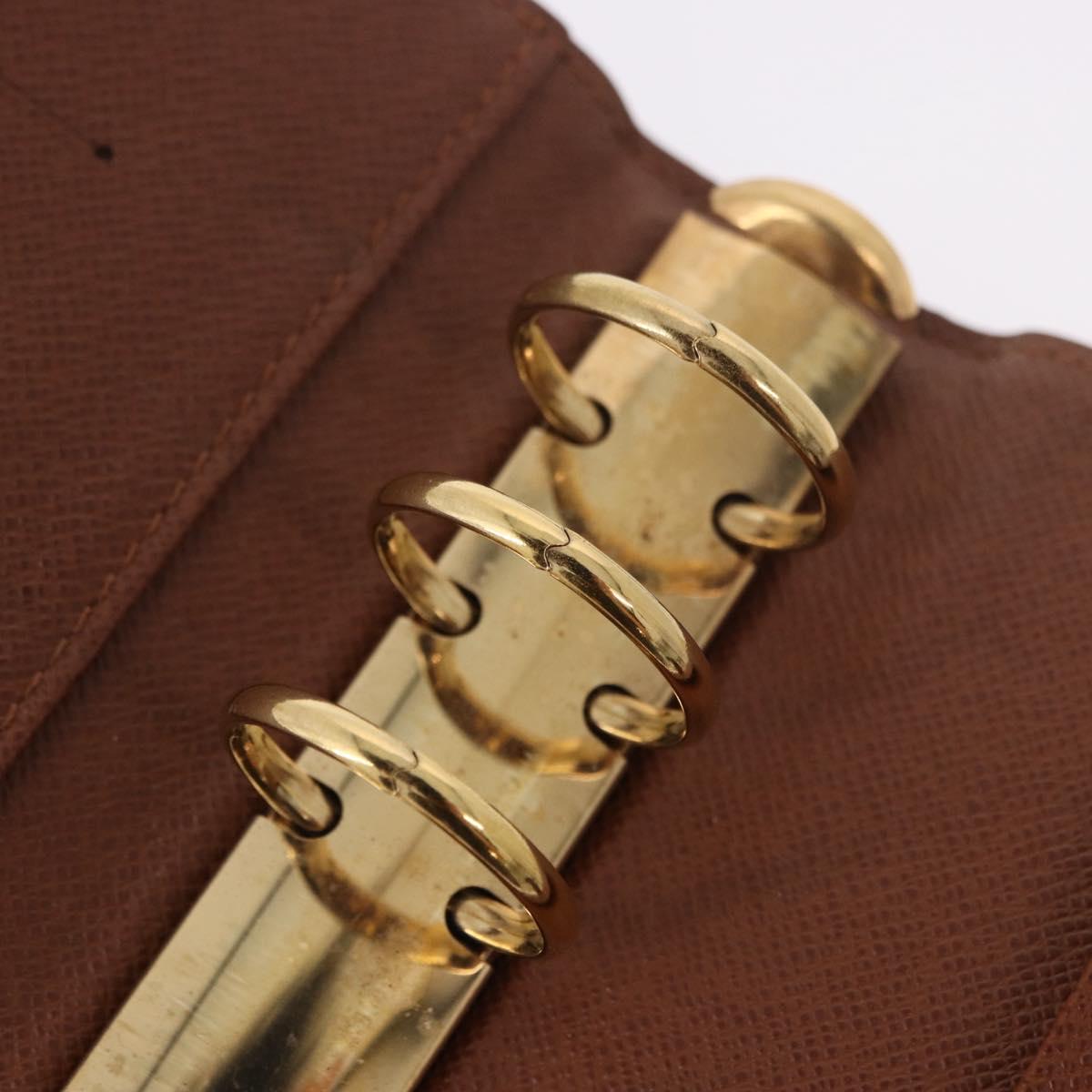 LOUIS VUITTON Monogram Agenda MM Day Planner Cover R20105 LV Auth 188671