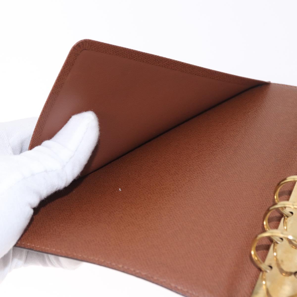 LOUIS VUITTON Monogram Agenda MM Day Planner Cover R20105 LV Auth 188671