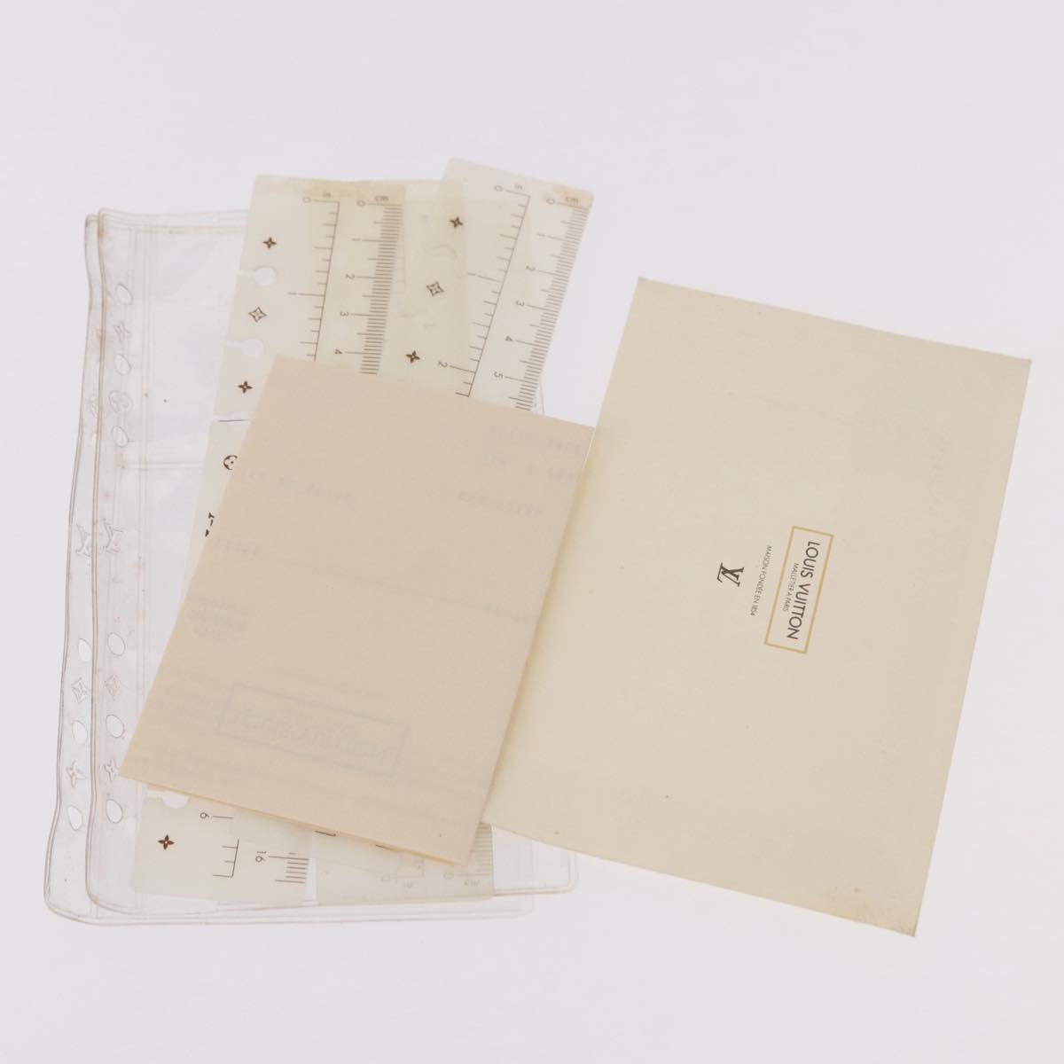 LOUIS VUITTON Monogram Agenda MM Day Planner Cover R20105 LV Auth 188671