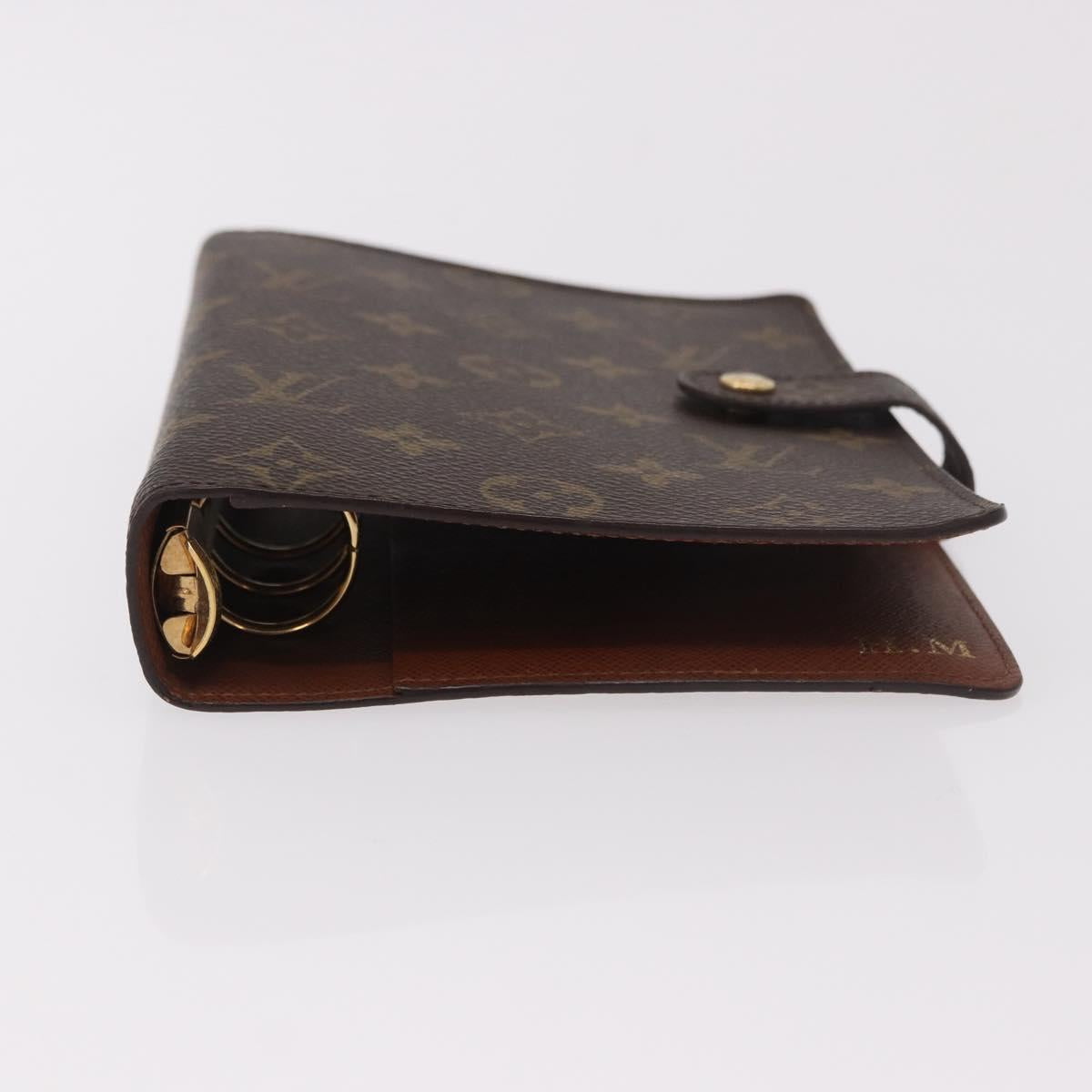 LOUIS VUITTON Monogram Agenda MM Day Planner Cover R20105 LV Auth 188671