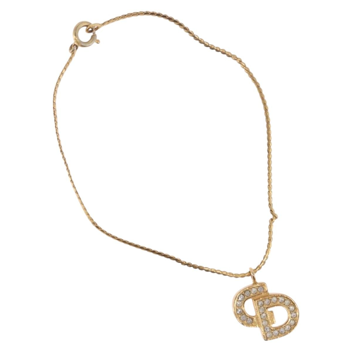 Christian Dior Bracelet metal Gold Auth 188678