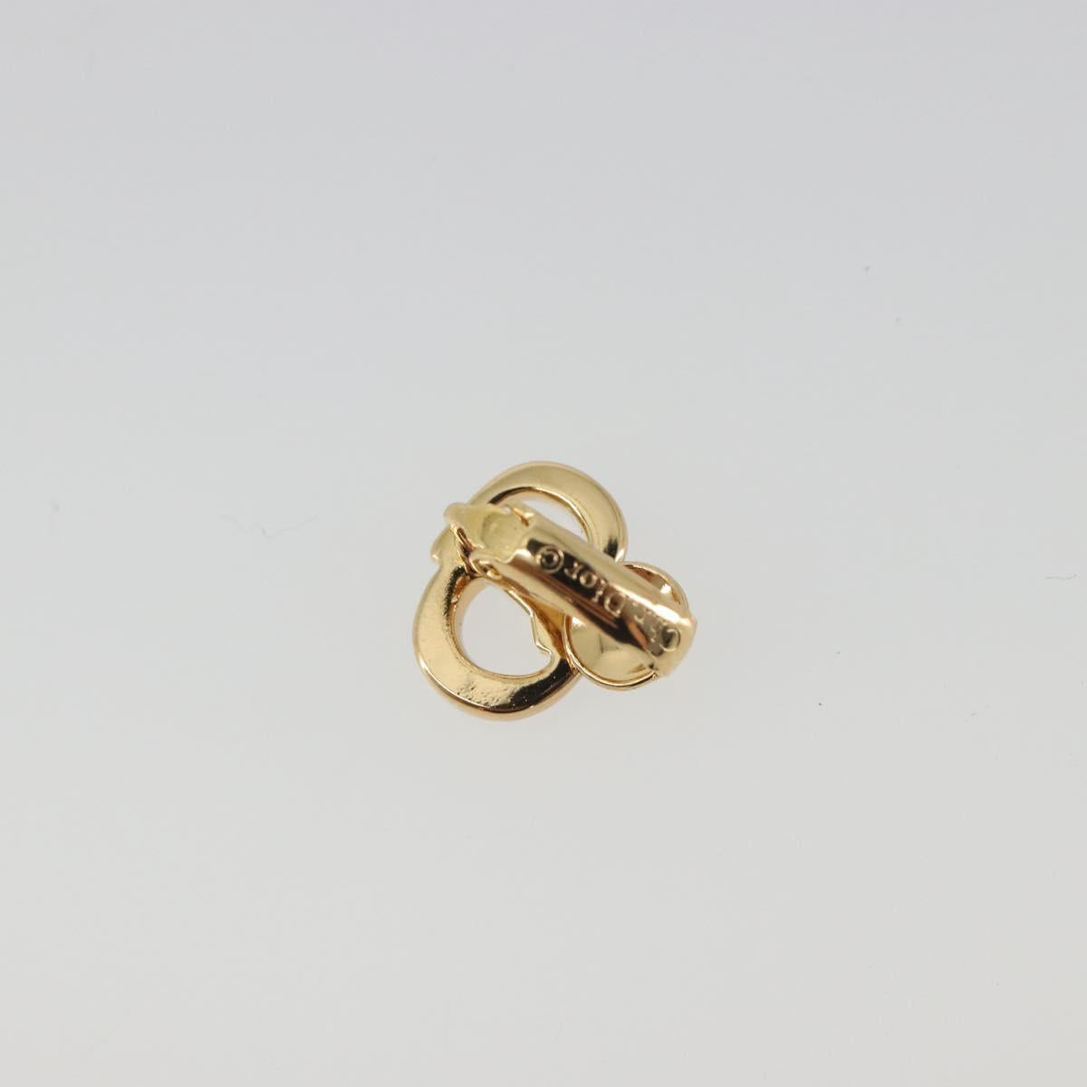 Christian Dior Earring metal Gold Auth 188684