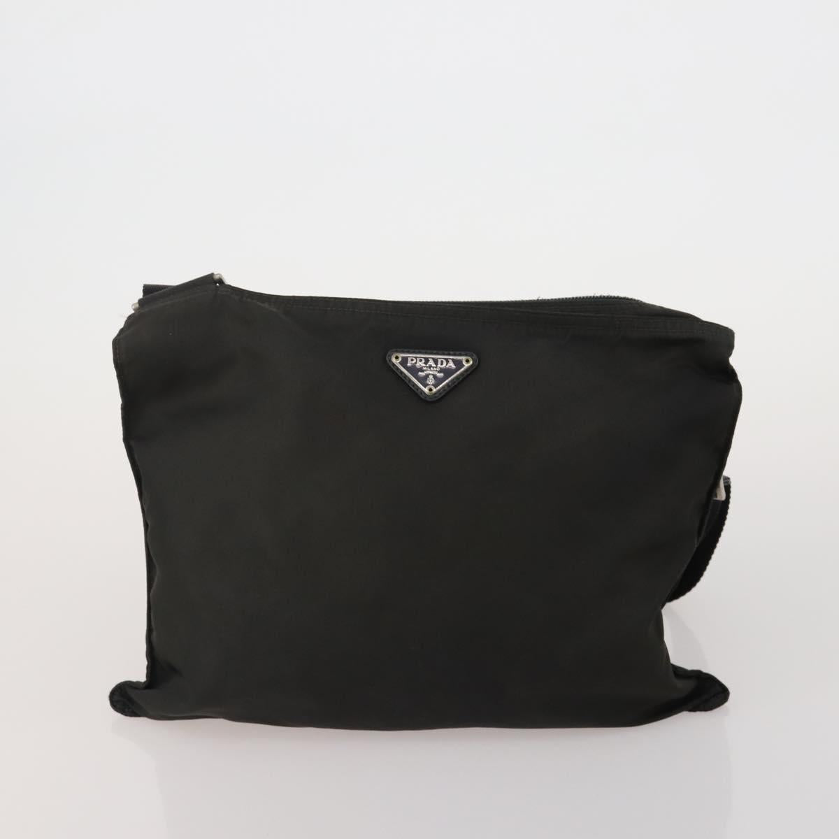 PRADA Hand Bag Nylon 3 Set Black Auth 188687