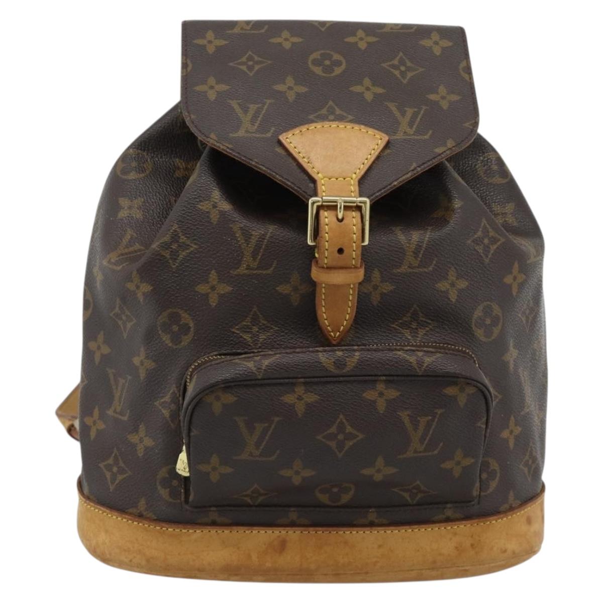 LOUIS VUITTON Monogram Montsouris MM Backpack M51136 LV Auth 188707