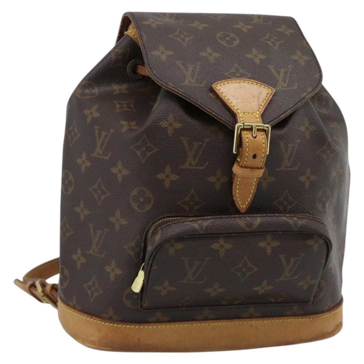 LOUIS VUITTON Monogram Montsouris MM Backpack M51136 LV Auth 188708
