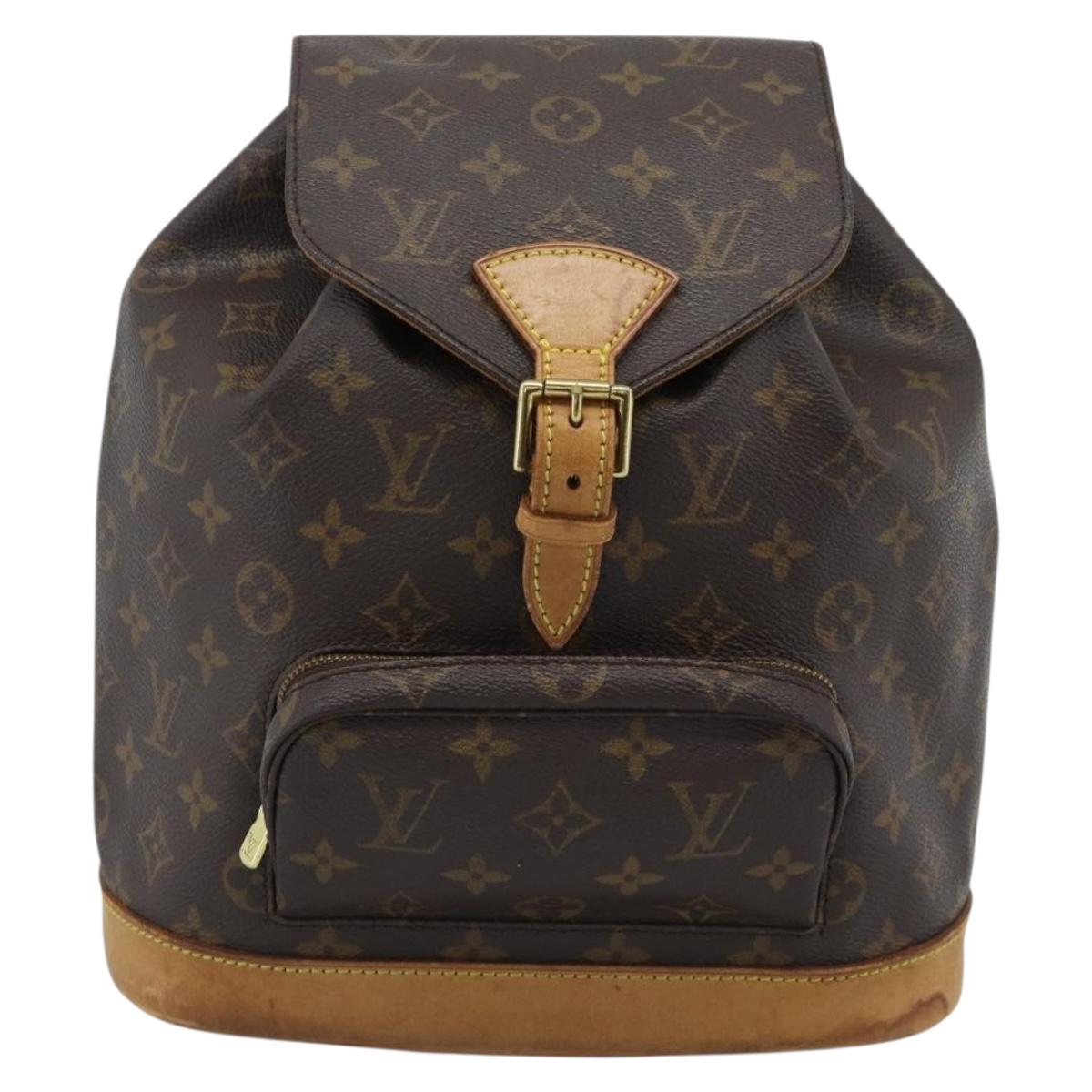 LOUIS VUITTON Monogram Montsouris MM Backpack M51136 LV Auth 188708