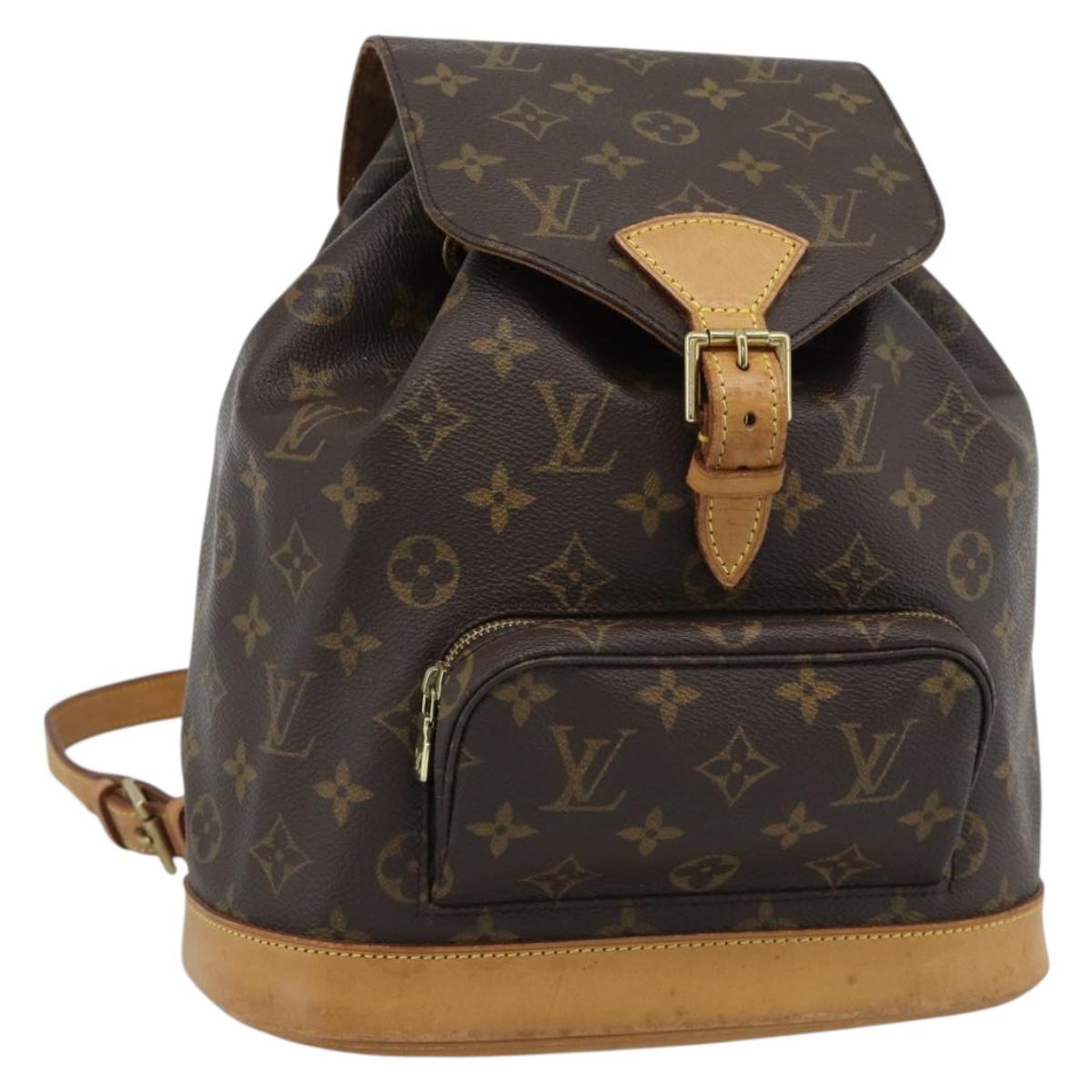 LOUIS VUITTON Monogram Montsouris MM Backpack M51136 LV Auth 188709