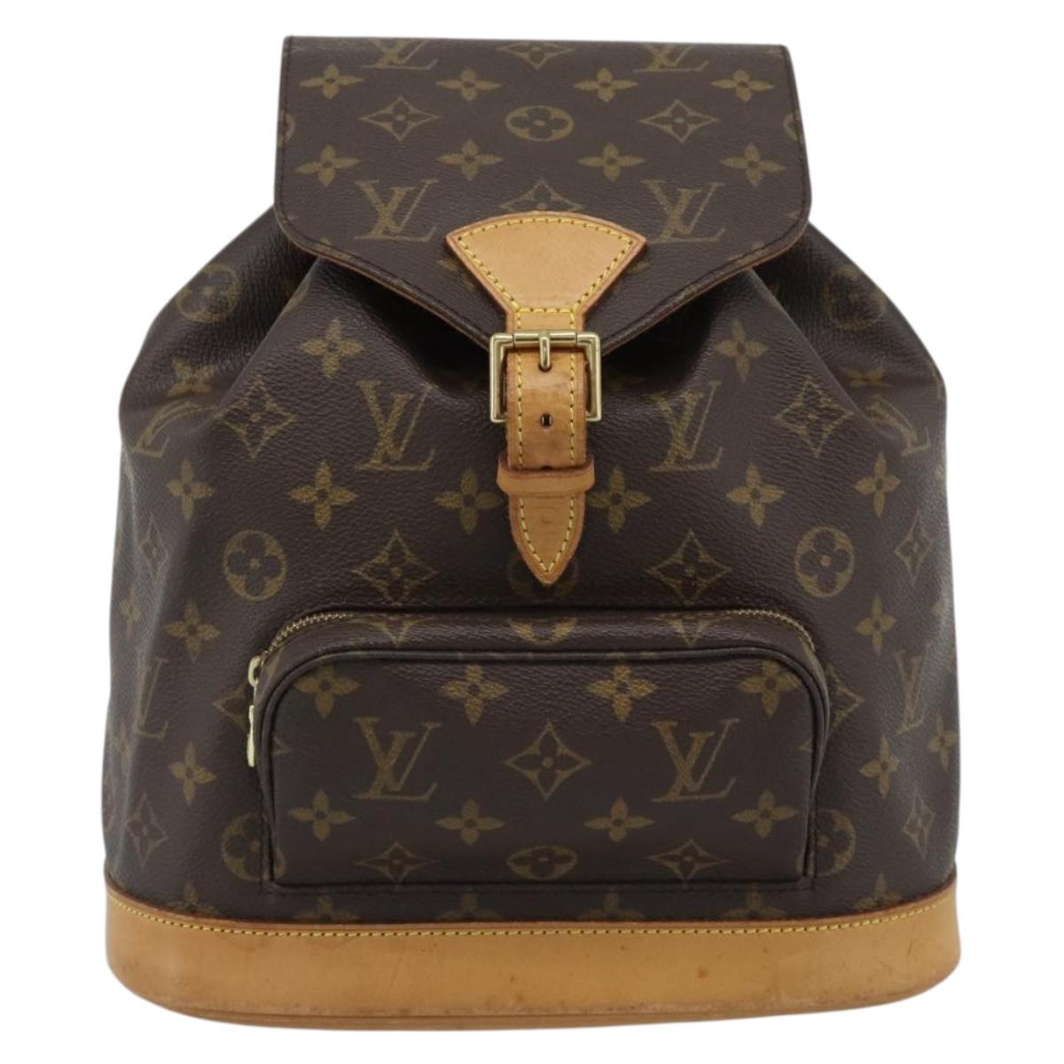 LOUIS VUITTON Monogram Montsouris MM Backpack M51136 LV Auth 188709