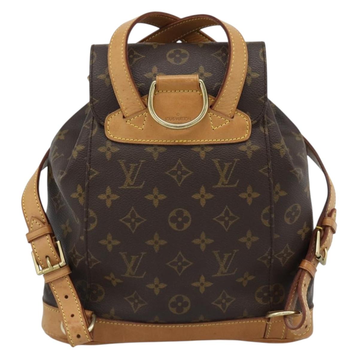 LOUIS VUITTON Monogram Montsouris MM Backpack M51136 LV Auth 188709