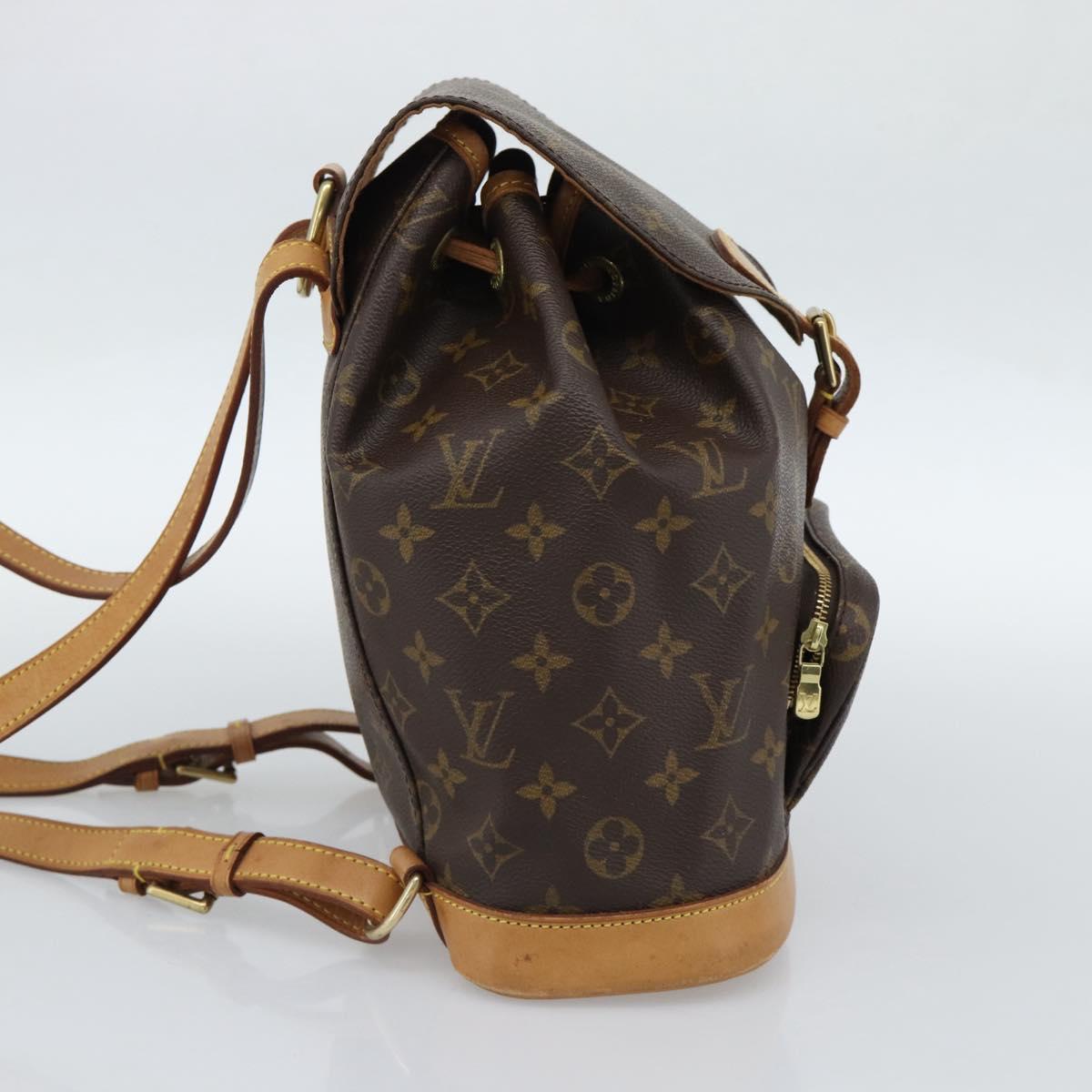LOUIS VUITTON Monogram Montsouris MM Backpack M51136 LV Auth 188709