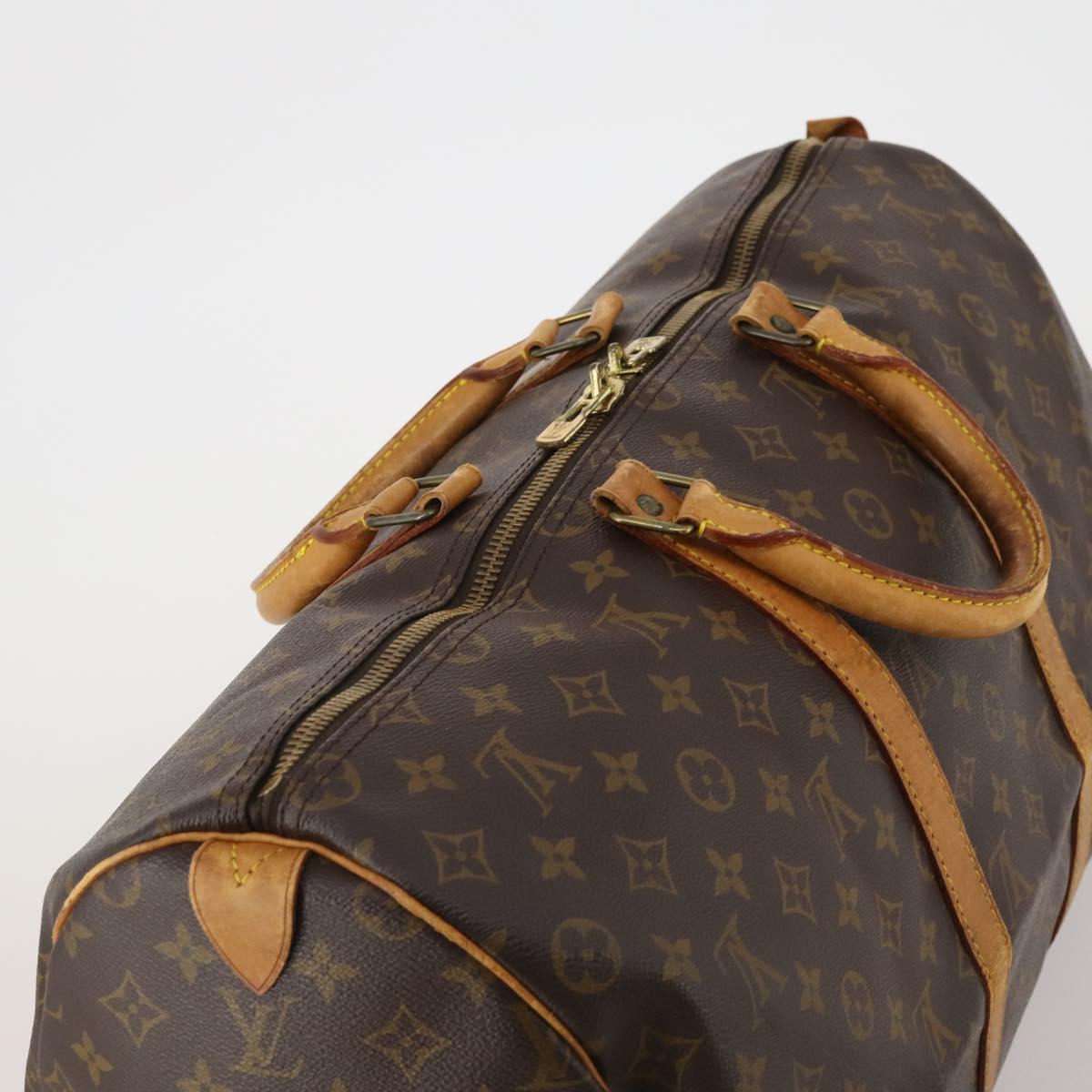 LOUIS VUITTON Monogram Keepall 50 Boston Bag M41426 LV Auth 188711