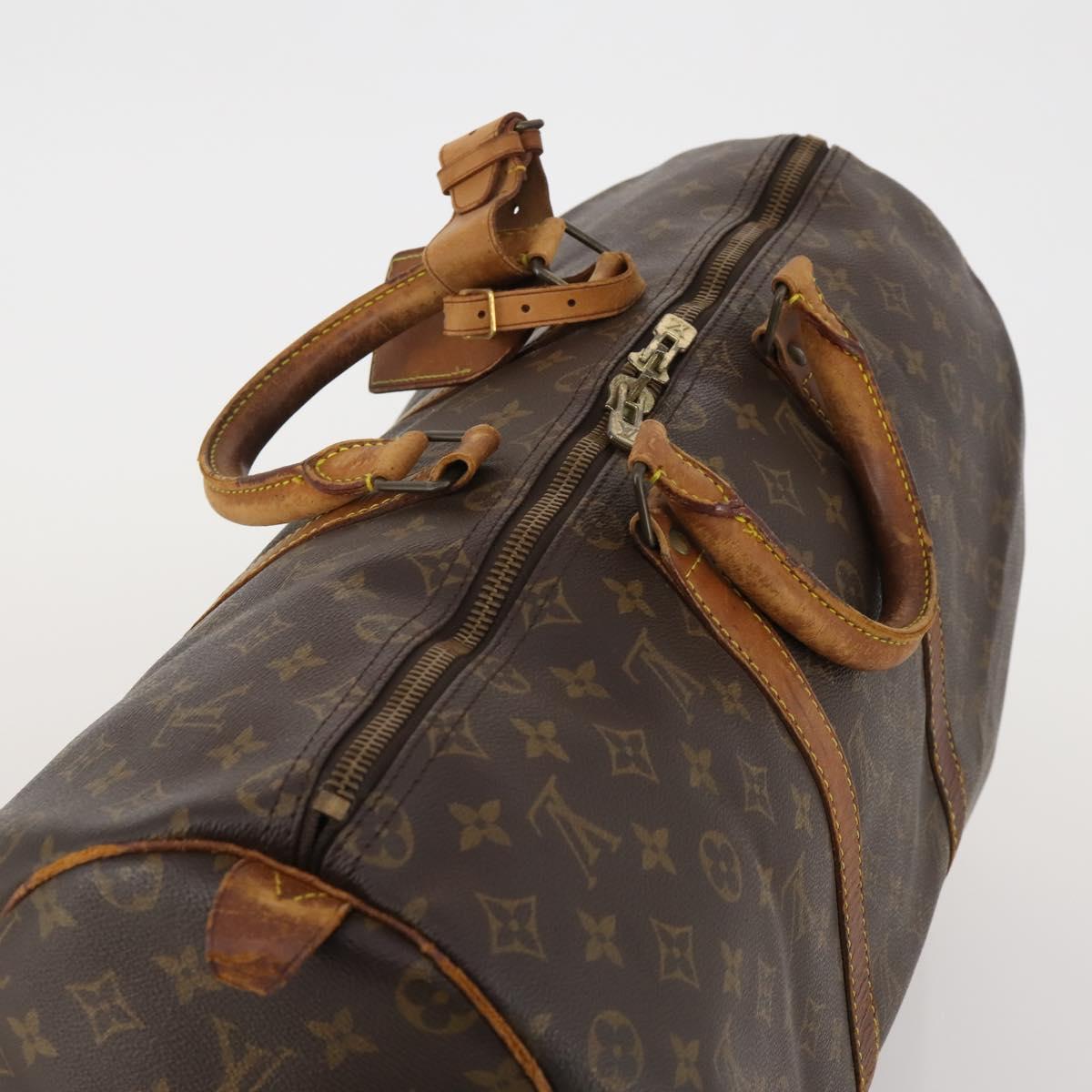 LOUIS VUITTON Monogram Keepall 50 Boston Bag M41426 LV Auth 188712