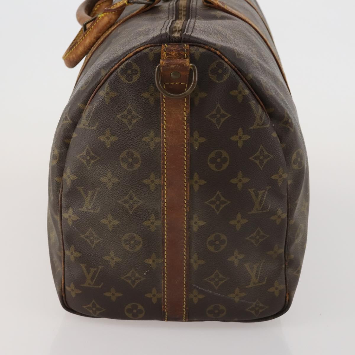 LOUIS VUITTON Monogram Keepall 50 Boston Bag M41426 LV Auth 188713
