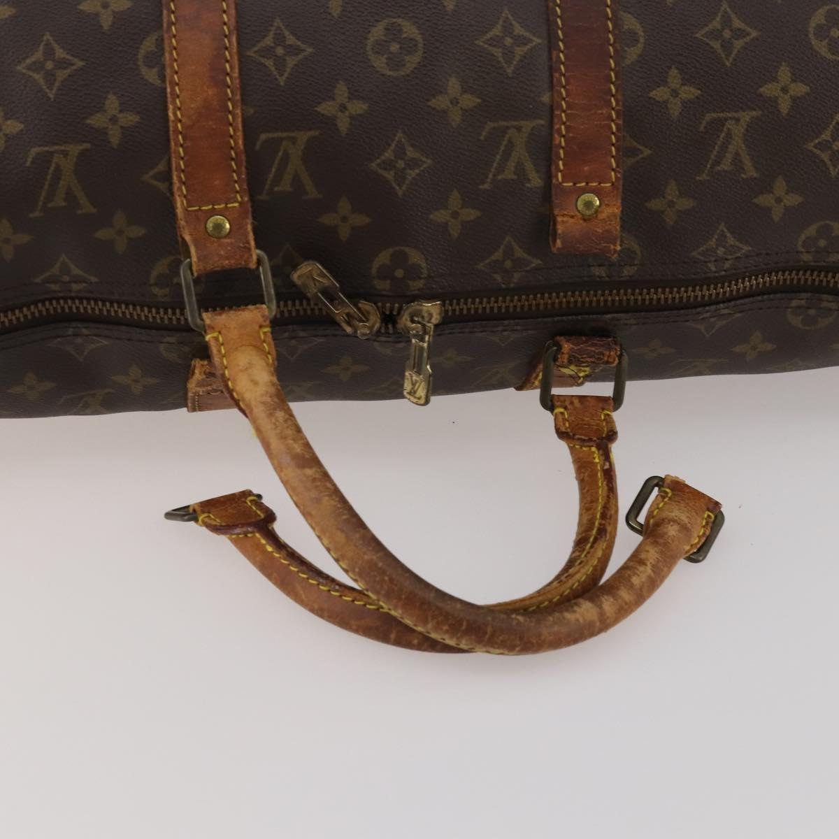 LOUIS VUITTON Monogram Keepall 50 Boston Bag M41426 LV Auth 188713