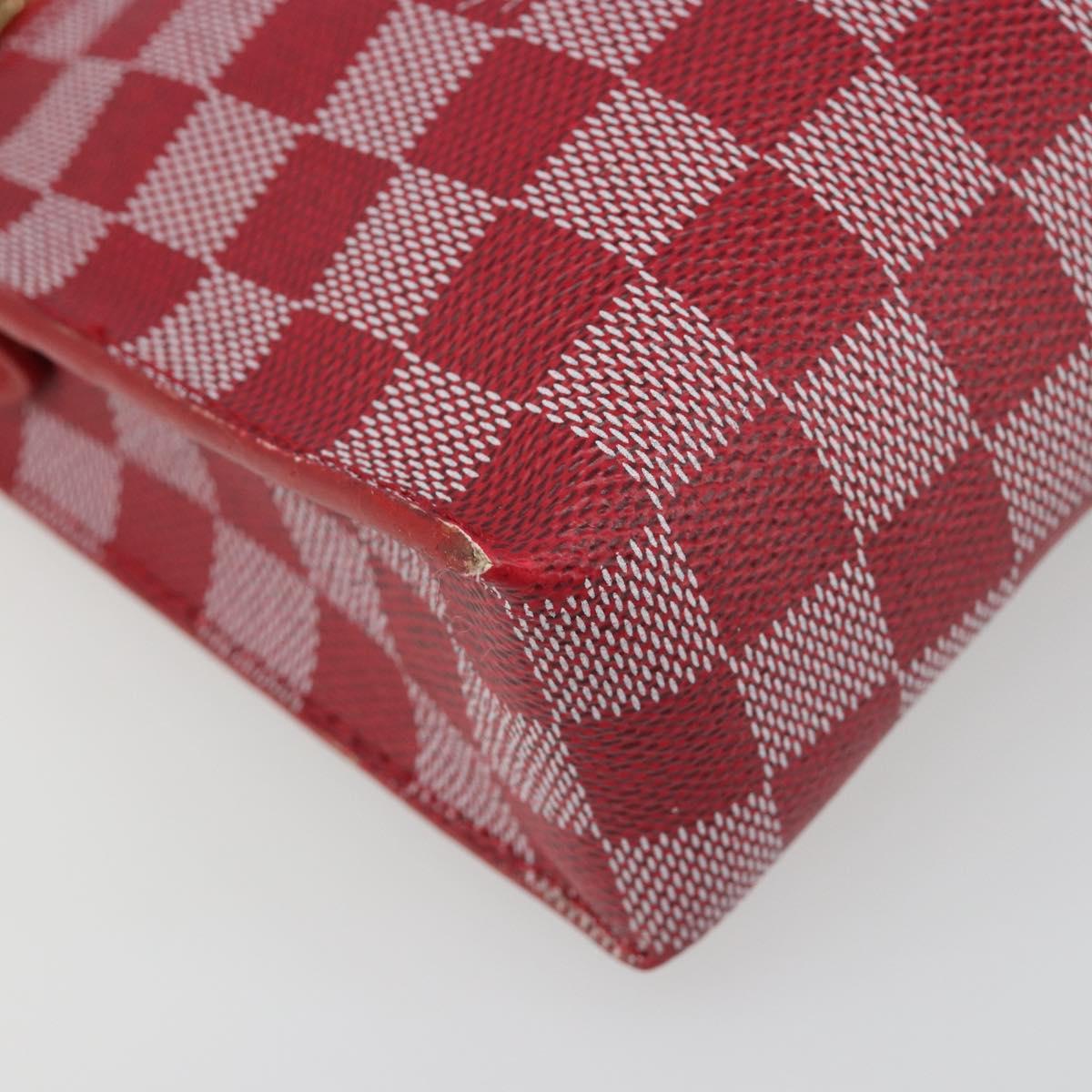 LOUIS VUITTON Damier Color Module Clutch Bag Carmine N41306 LV Auth 188716