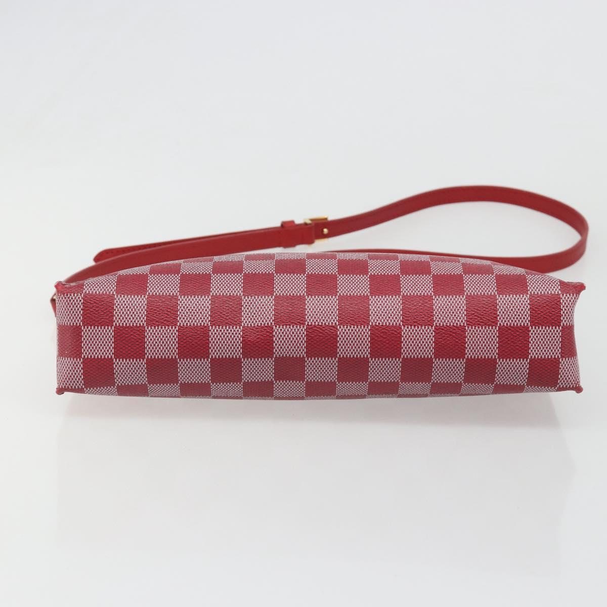 LOUIS VUITTON Damier Color Module Clutch Bag Carmine N41306 LV Auth 188716