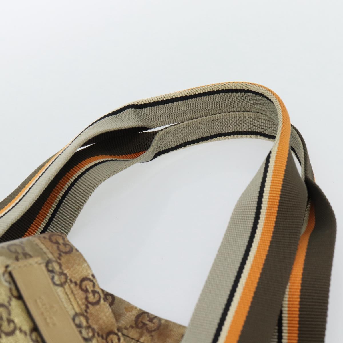 GUCCI GG Crystal Tote Bag Coated Canvas Beige 189669 Auth 188731