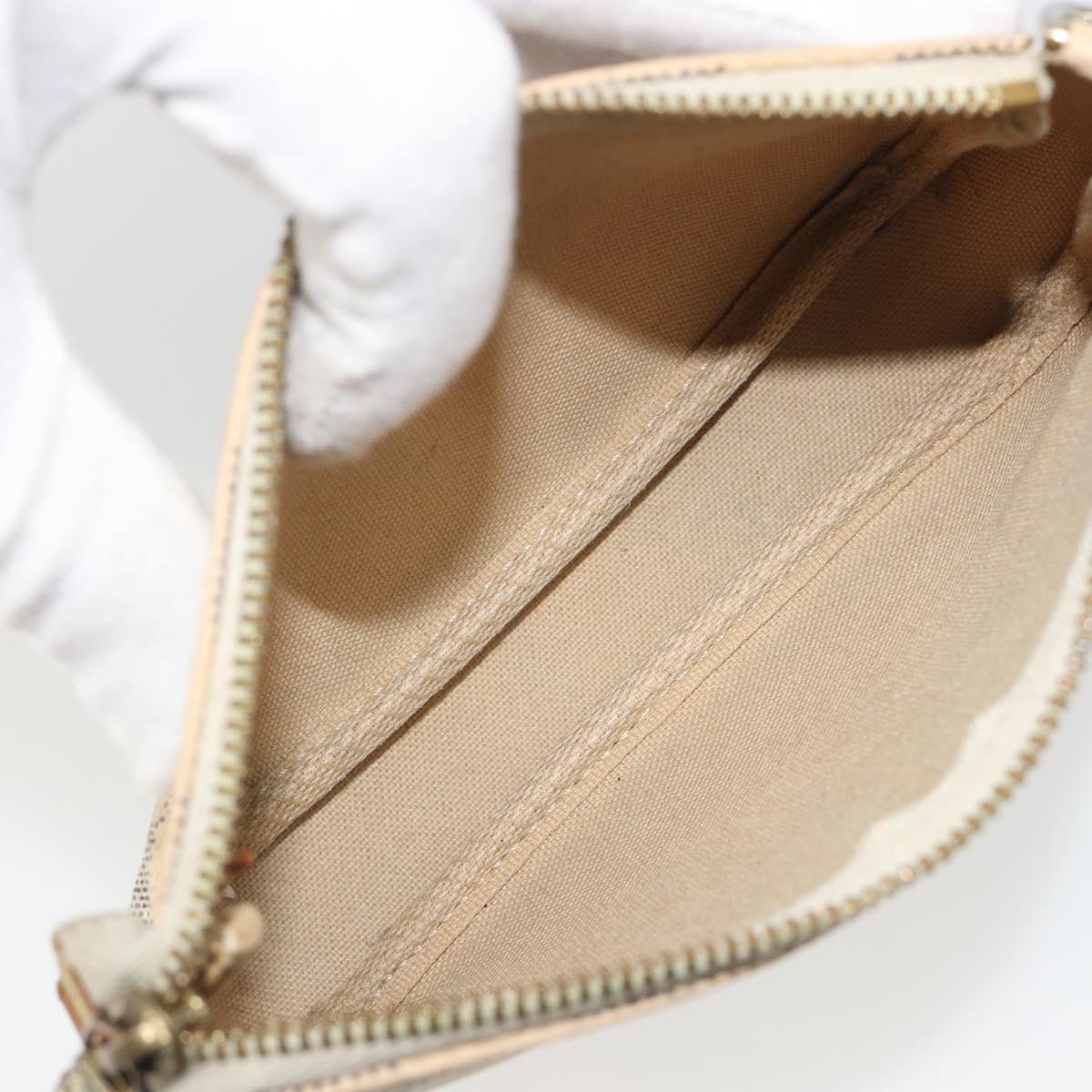 LOUIS VUITTON Damier Azur Mini Pochette Accessoires Pouch N63005 LV Auth 188738