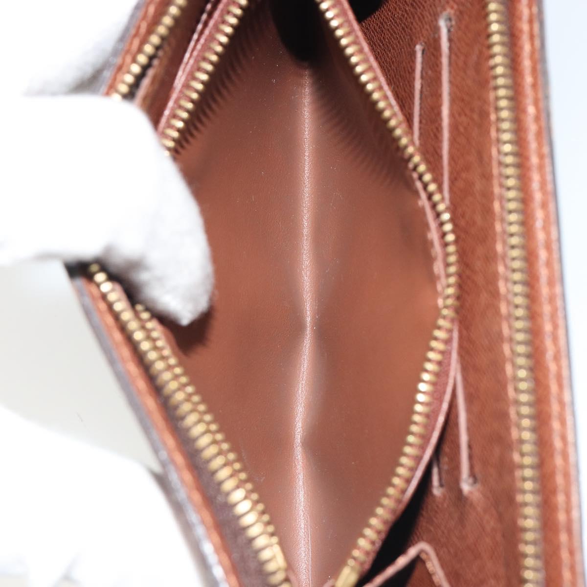 LOUIS VUITTON Monogram Panda Porte Monnaie Zip Long Wallet M61729 LV Auth 188739