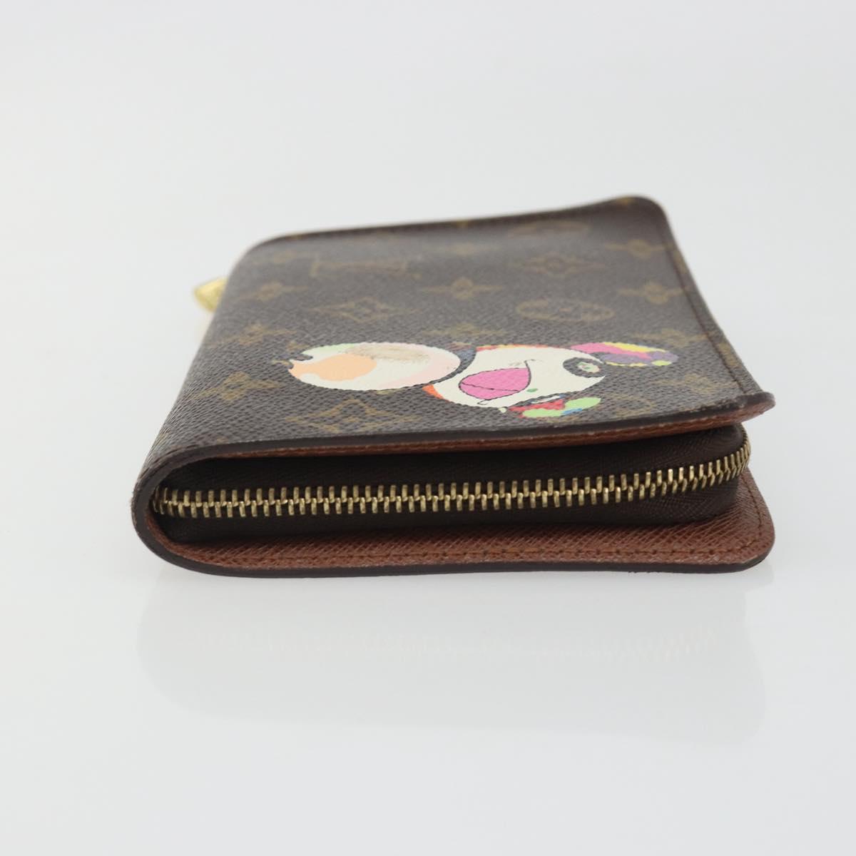 LOUIS VUITTON Monogram Panda Porte Monnaie Zip Long Wallet M61729 LV Auth 188739