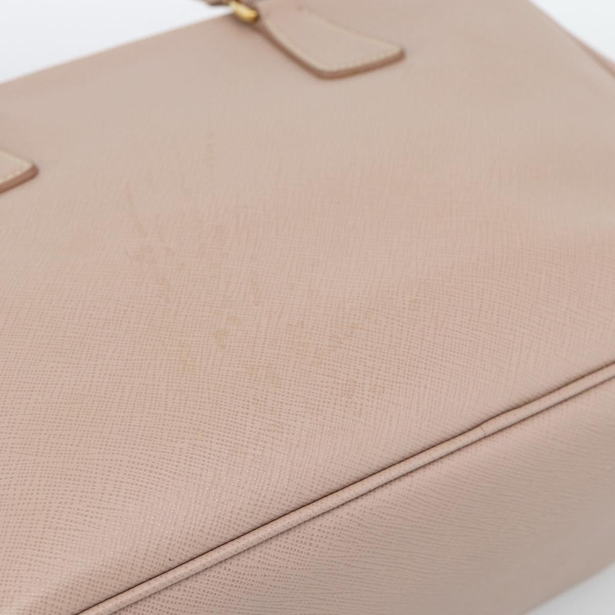 PRADA Galleria Hand Bag Safiano Leather 2way Pink Gold Auth 188752V