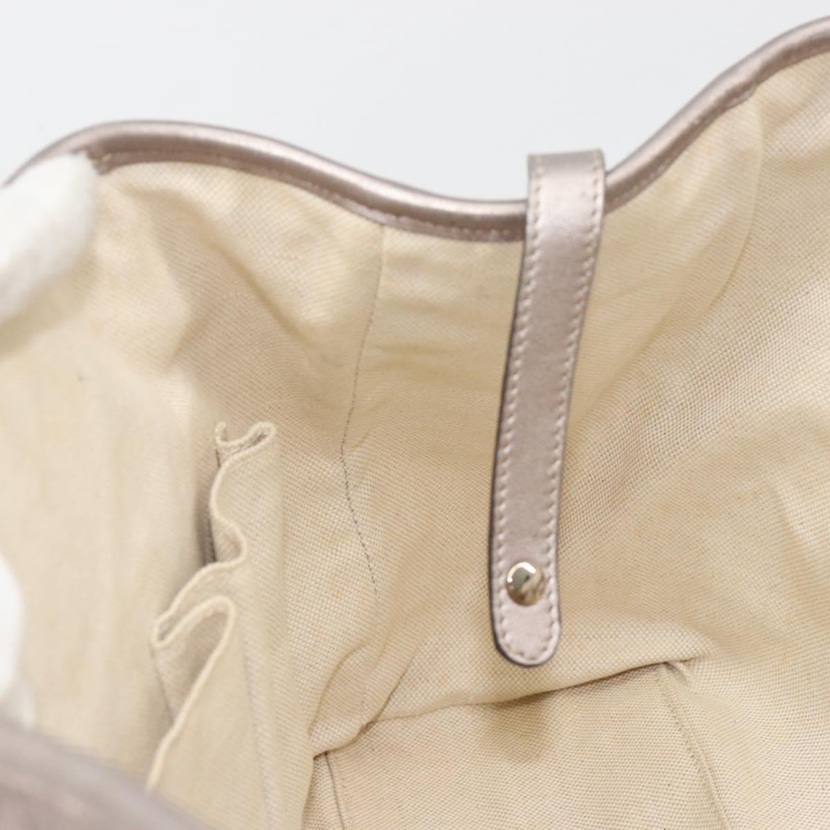 GUCCI GG Canvas Guccissima Miss GG Bag Leather Pink Silver 232957 Auth 188757V