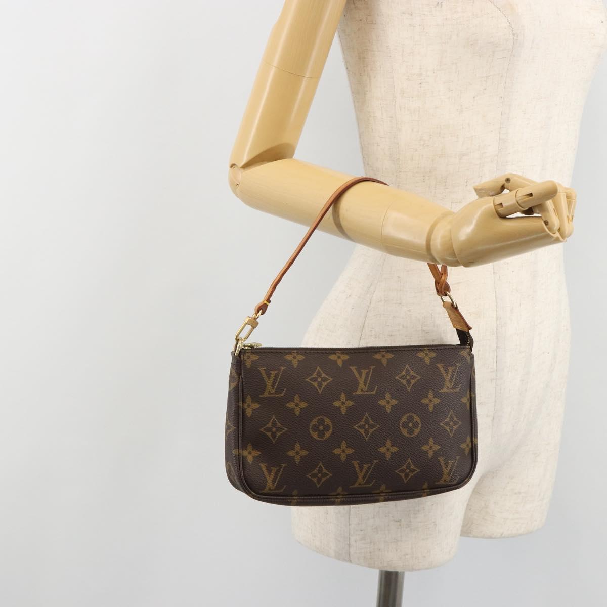 LOUIS VUITTON Monogram Pochette Accessoires Accessory Pouch M51980 Auth 188762