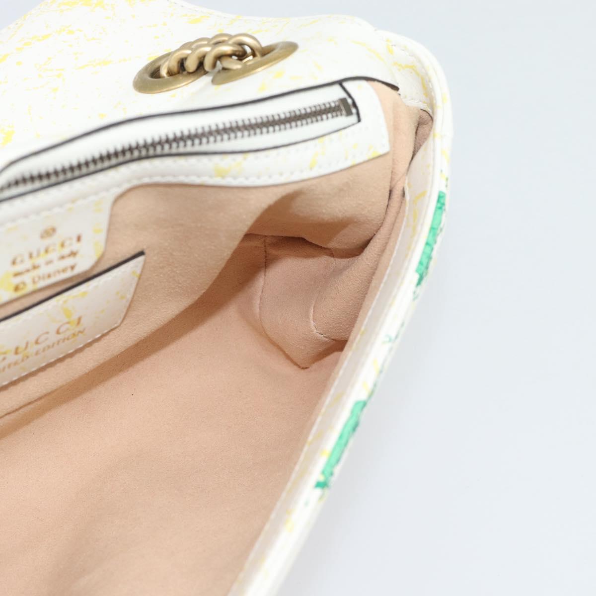 GUCCI GG Marmont Chain Disney Collaboration Bag Leather 443497 Auth 188800SM