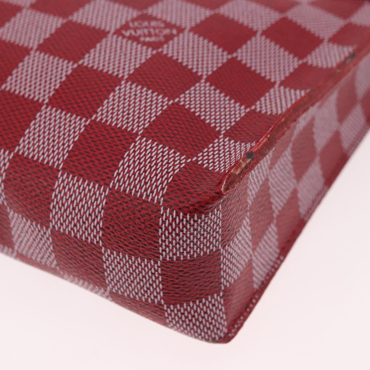 LOUIS VUITTON Damier Color Module Clutch Bag Carmine N41306 LV Auth 188805