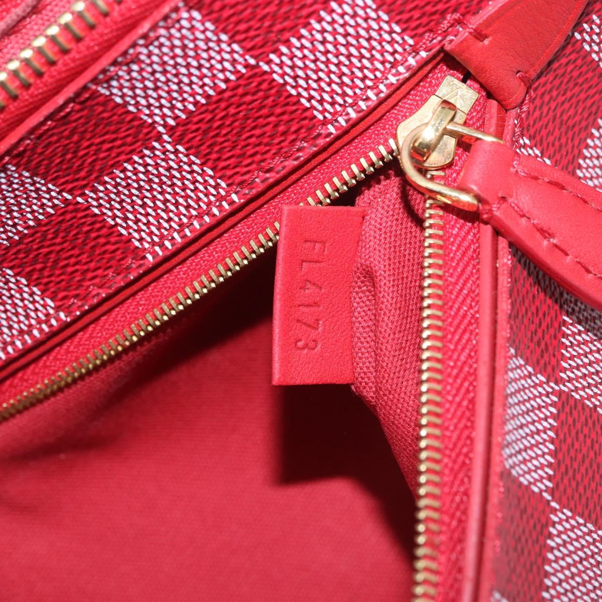 LOUIS VUITTON Damier Color Module Clutch Bag Carmine N41306 LV Auth 188805