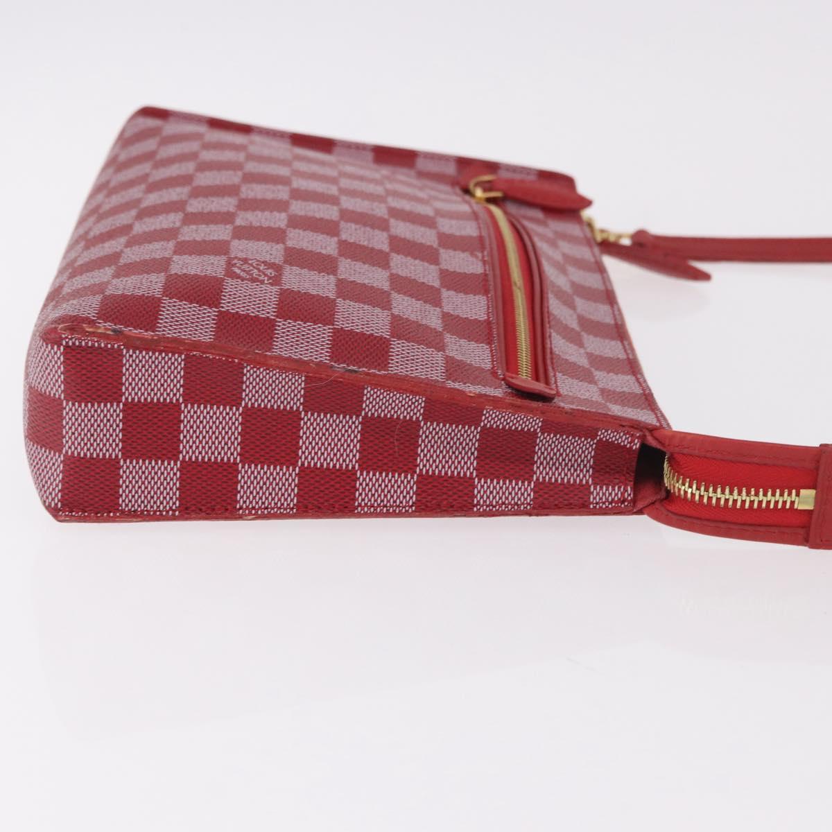 LOUIS VUITTON Damier Color Module Clutch Bag Carmine N41306 LV Auth 188805