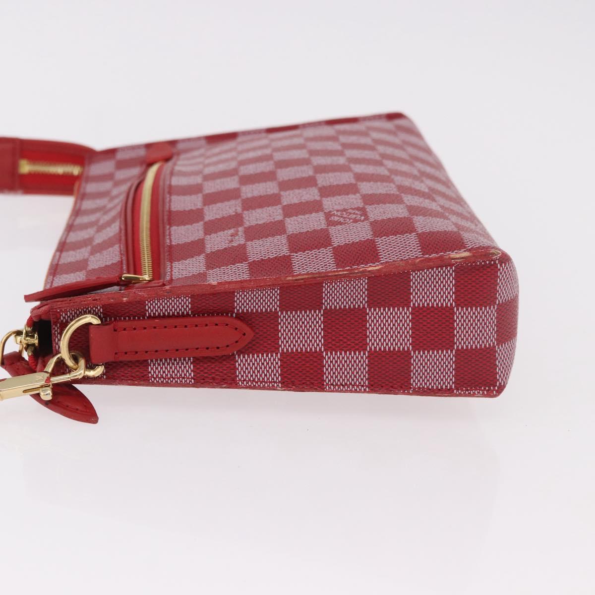 LOUIS VUITTON Damier Color Module Clutch Bag Carmine N41306 LV Auth 188805