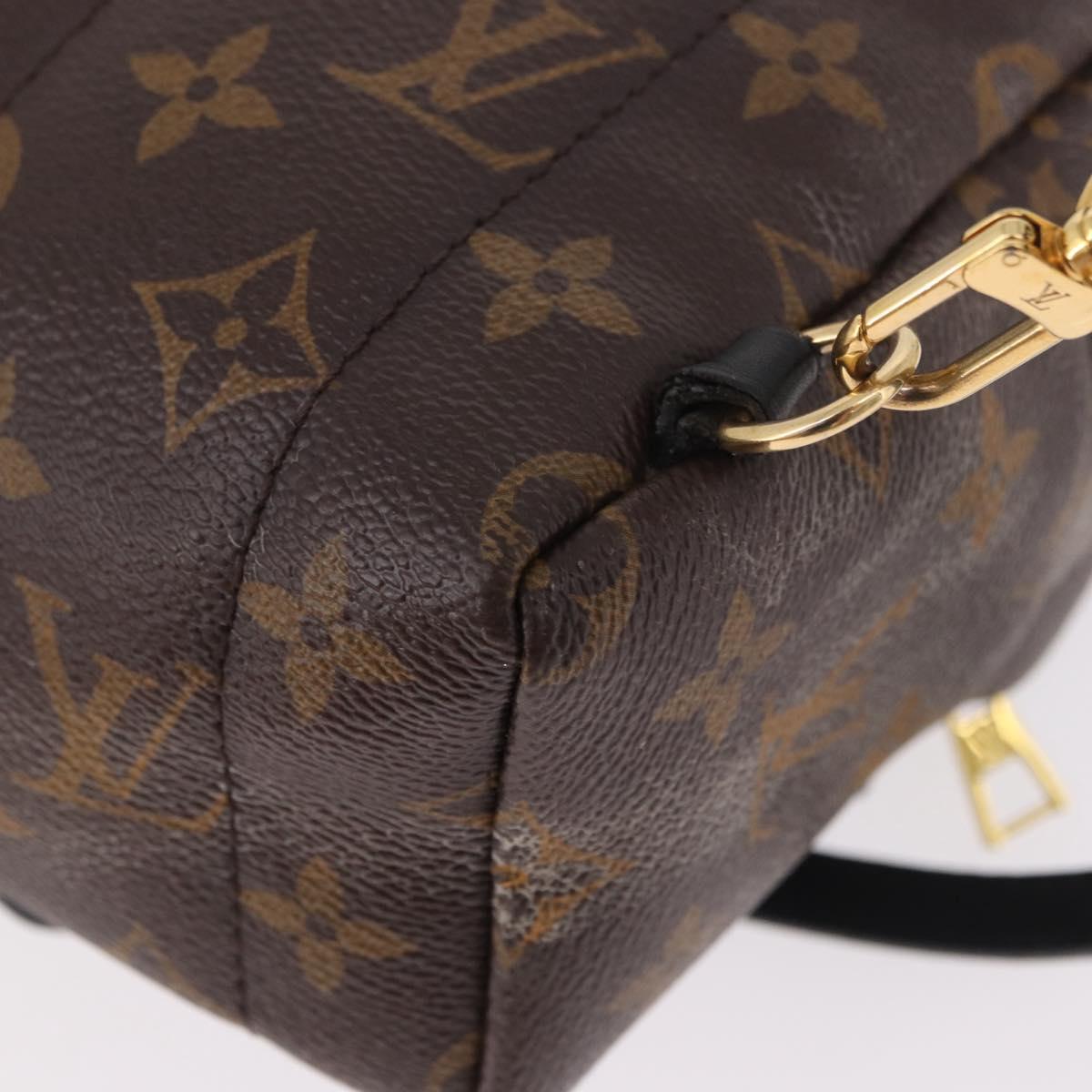 LOUIS VUITTON Monogram Palm Springs MINI Backpack M44873 LV Auth 188810A