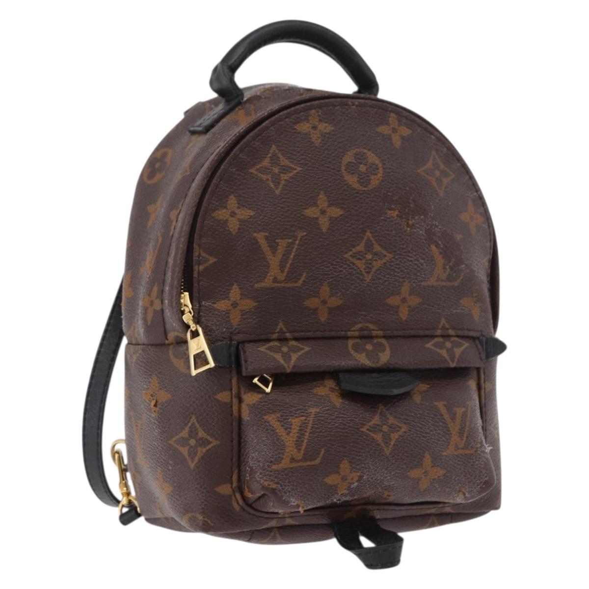 LOUIS VUITTON Monogram Palm Springs MINI Backpack M44873 LV Auth 188811A