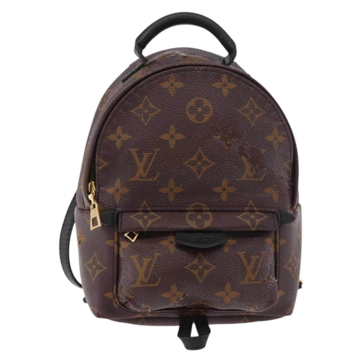 LOUIS VUITTON Monogram Palm Springs MINI Backpack M44873 LV Auth 188811A