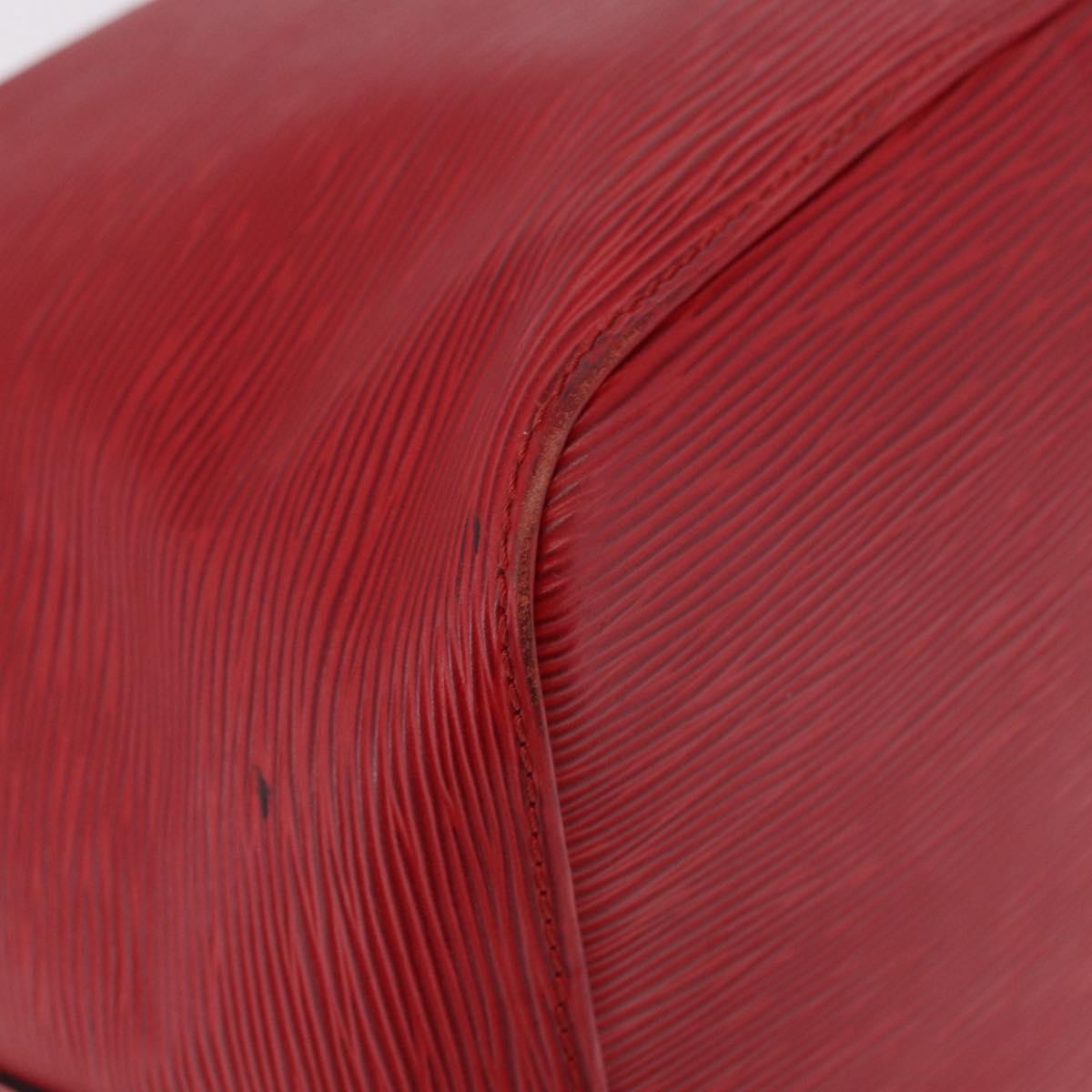 LOUIS VUITTON Epi Petit Noe Shoulder Bag Red M44107 LV Auth 188820