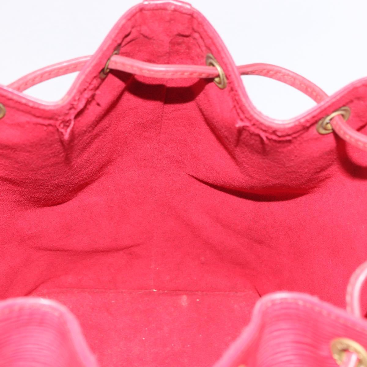 LOUIS VUITTON Epi Petit Noe Shoulder Bag Red M44107 LV Auth 188820