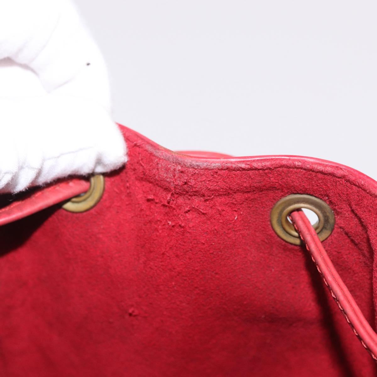 LOUIS VUITTON Epi Petit Noe Shoulder Bag Red M44107 LV Auth 188820