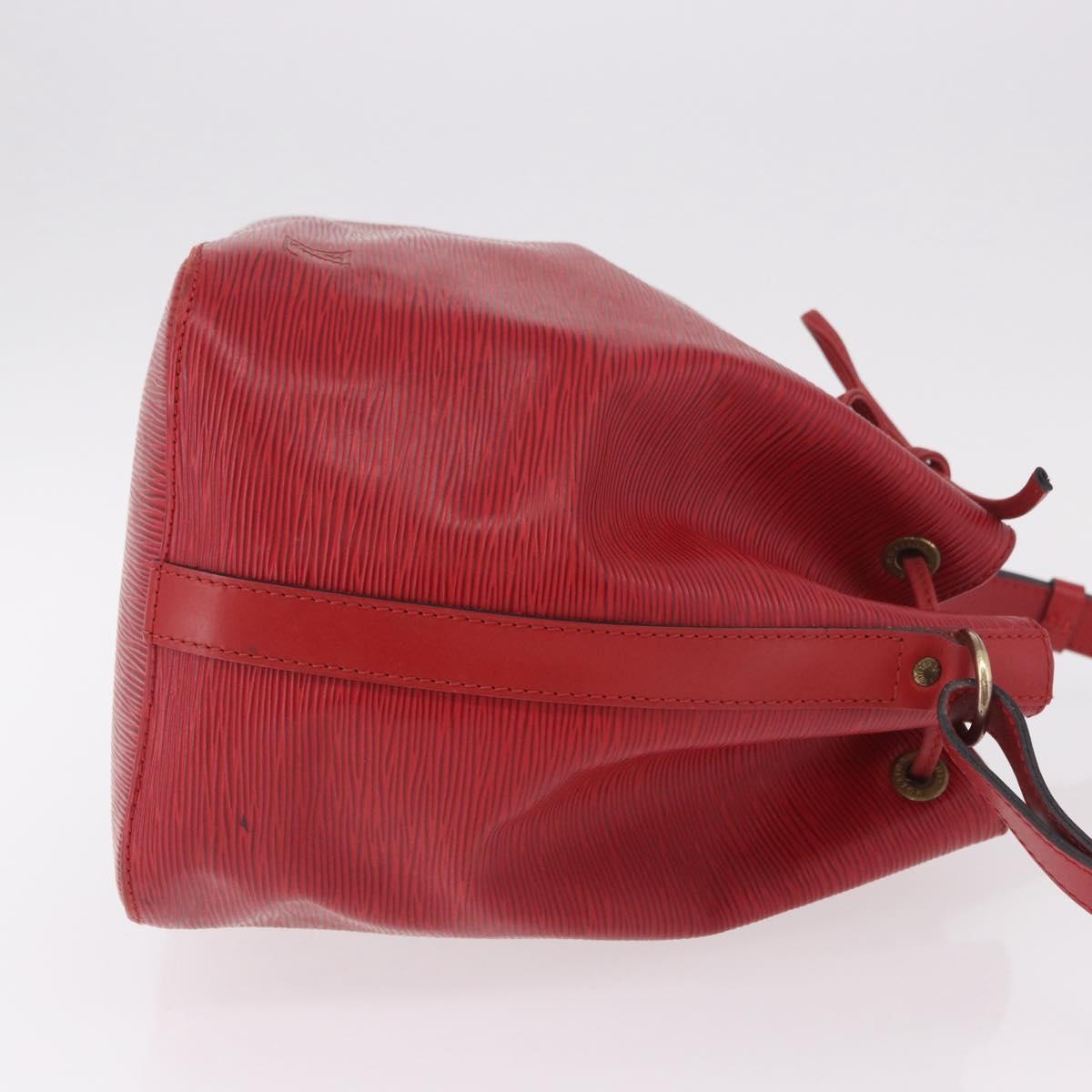LOUIS VUITTON Epi Petit Noe Shoulder Bag Red M44107 LV Auth 188820