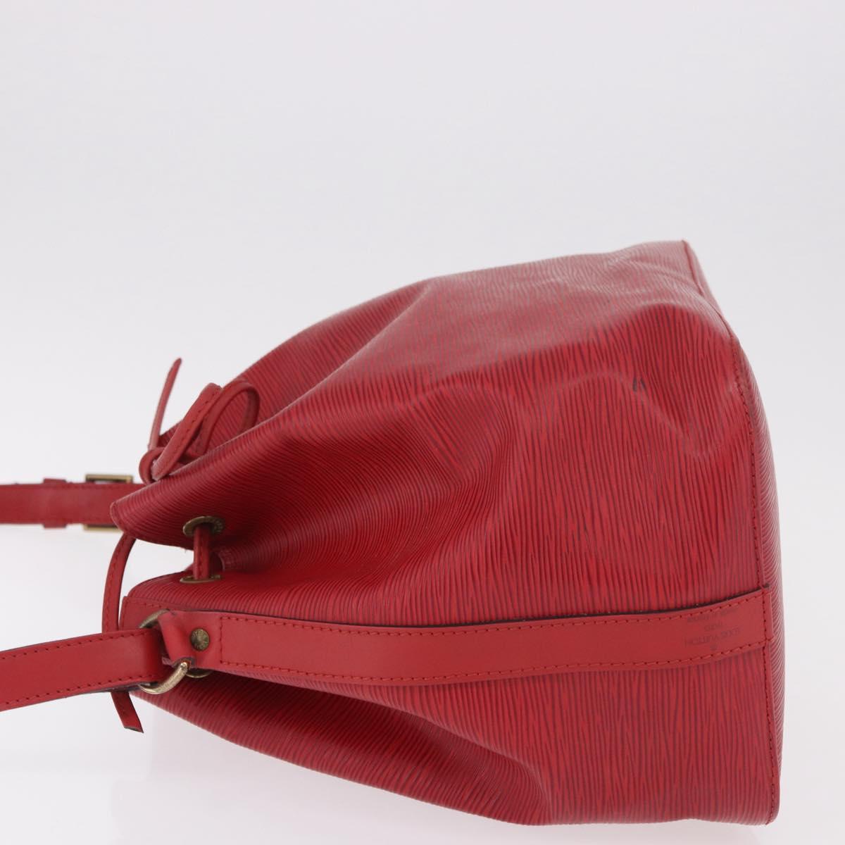 LOUIS VUITTON Epi Petit Noe Shoulder Bag Red M44107 LV Auth 188820