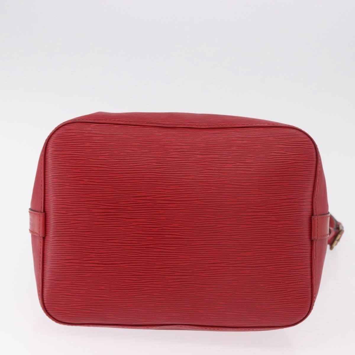 LOUIS VUITTON Epi Petit Noe Shoulder Bag Red M44107 LV Auth 188820